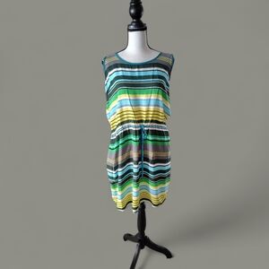 Banana Republic Striped Tie Waist Dress